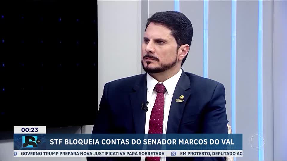 STF determina bloqueio das contas do senador Marcos do Val