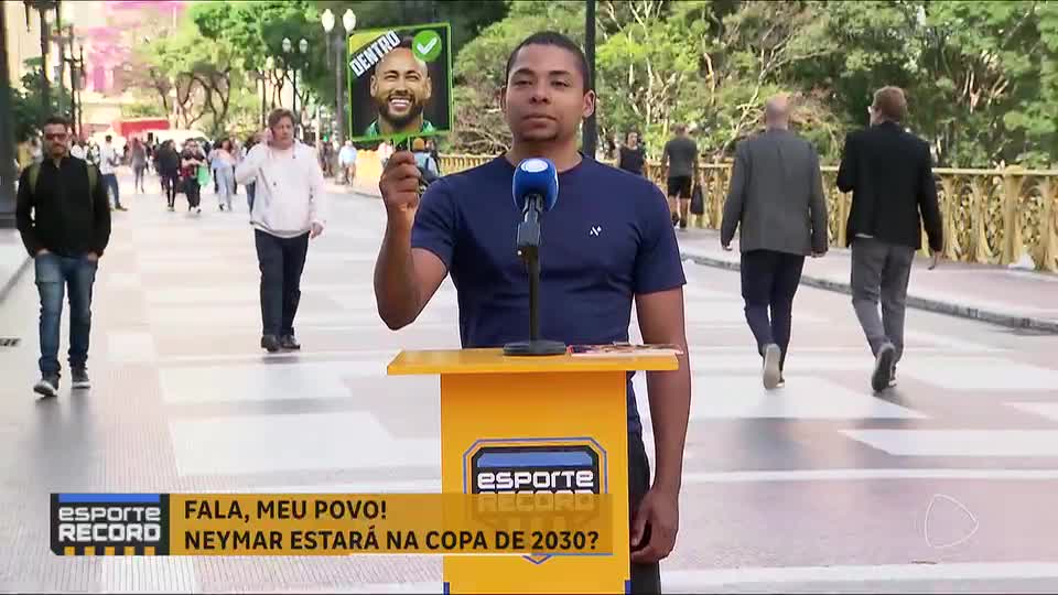 Neymar na Copa de 2030? Esporte Record vai às ruas para descobrir o que o povo acha