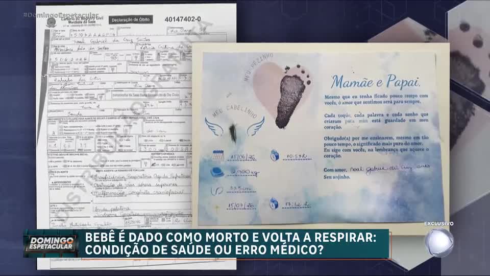 Bebê é declarado morto por médicos e volta a respirar dentro de saco no necrotério em Rio Claro (SP)
