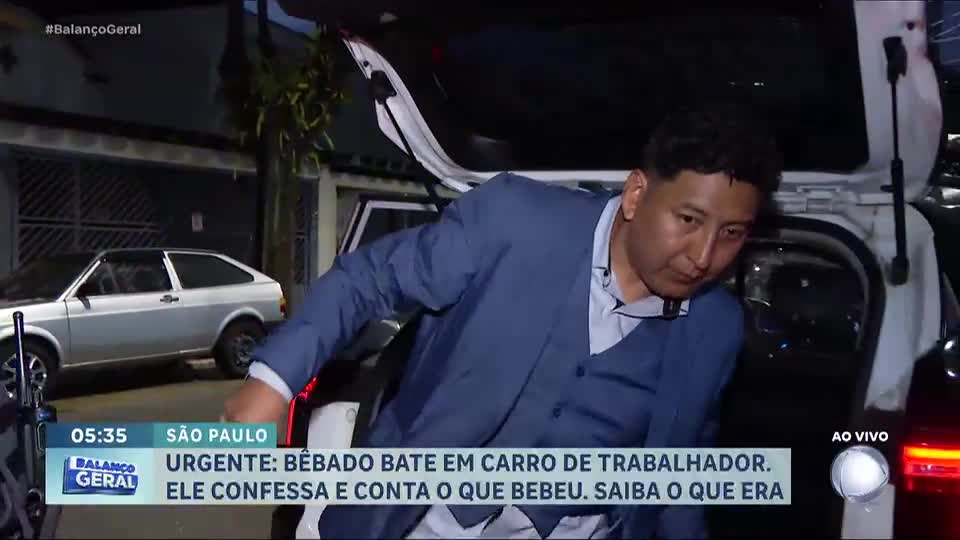 Motorista bêbado provoca colisão com carro de aplicativo em São Paulo