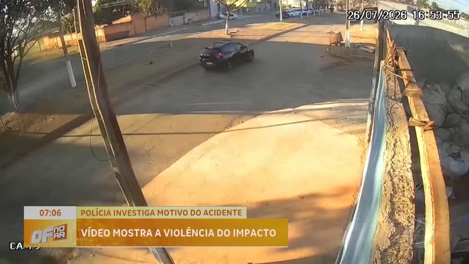 Motorista perde controle e colide contra muro no Jardim Ingá (GO), Entorno do DF
