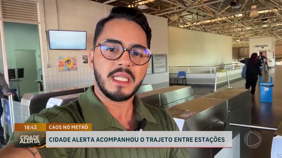 Cidade Alerta DF acompanha trajeto: problemas no metrô de Ceilândia impactam passageiros