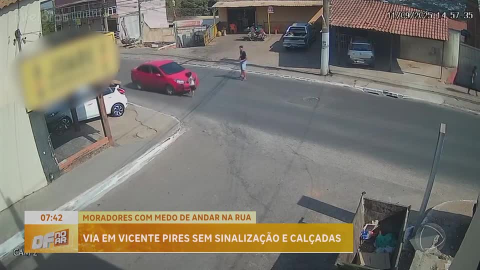 Moradores de Vicente Pires denunciam falta de sinalização e riscos de acidentes na Vila São José