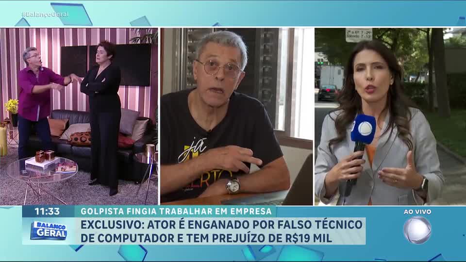 Ator é enganado por falso técnico de computador e tem prejuízo de mais de R$ 20 mil