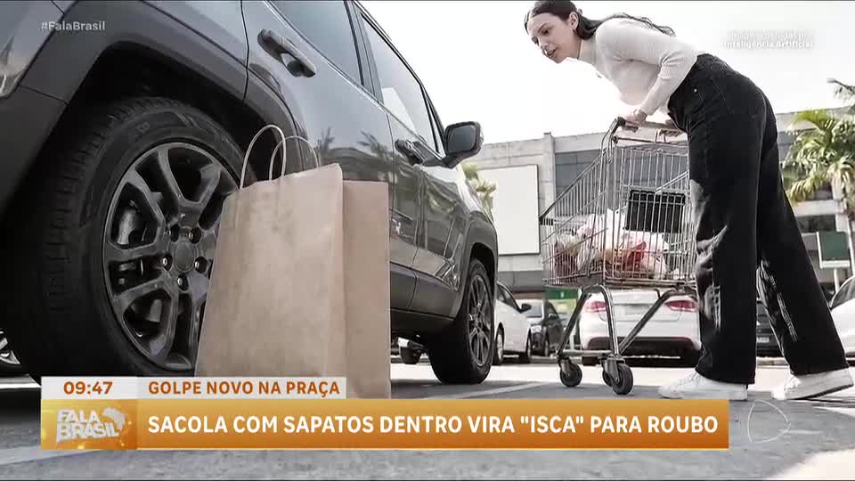 Criminosos usam sacolas como isca para roubo em estacionamentos; entenda