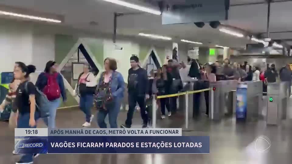 Metrô retoma operação após descarrilamento de trem nesta terça-feira