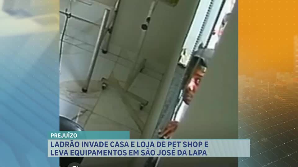 Câmeras flagram suspeito cometendo onda de furtos em São José da Lapa (MG)