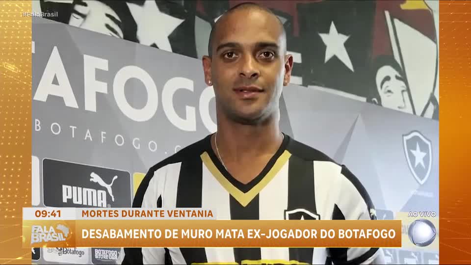 Tassio Maia, ex-jogador do Botafogo, é uma das vítimas da queda de muro após ventania no Rio
