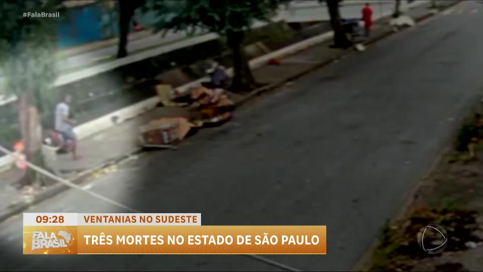 Veja os estragos provocados pelo vendaval que atingiu o litoral paulista na última quarta (29)