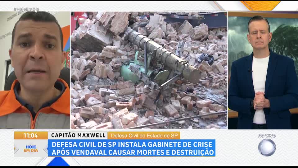 Porta-voz da Defesa Civil de SP reforça importância dos alertas após vendaval intenso