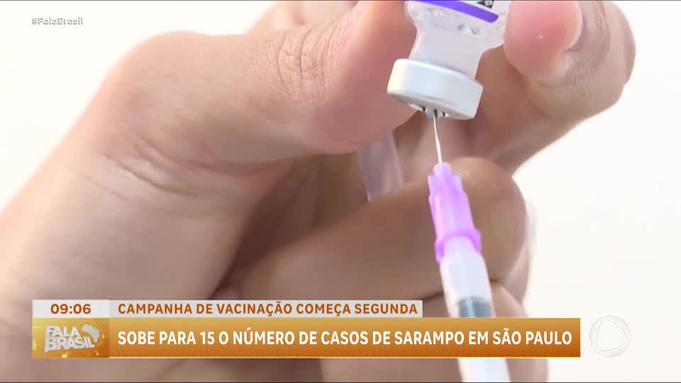 Número de casos de sarampo em São Paulo chega a 15