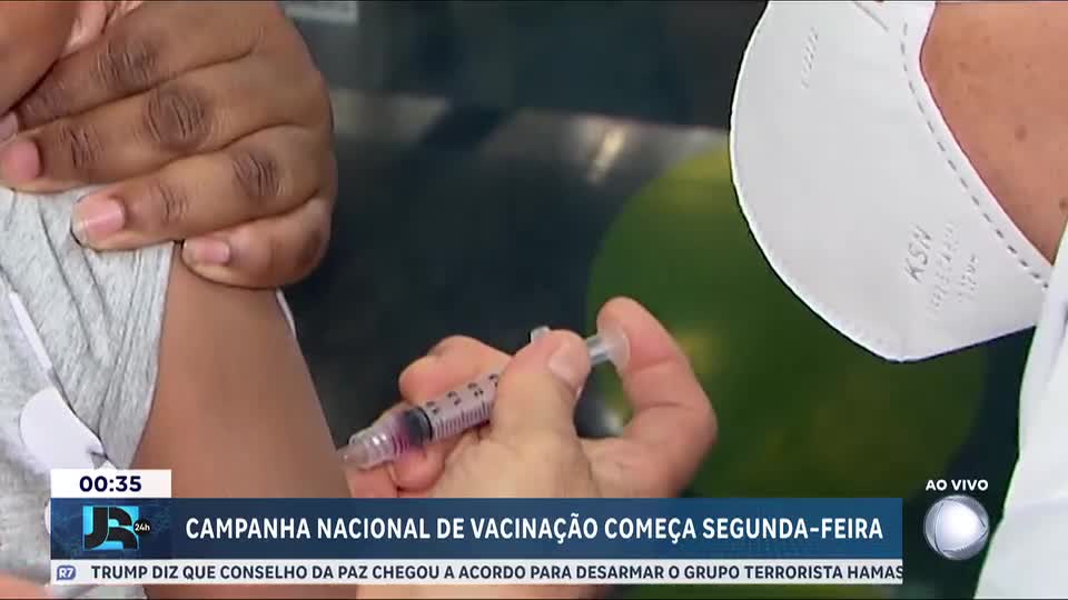 Campanha Nacional de Multivacinação começa a partir da próxima segunda-feira (3)
