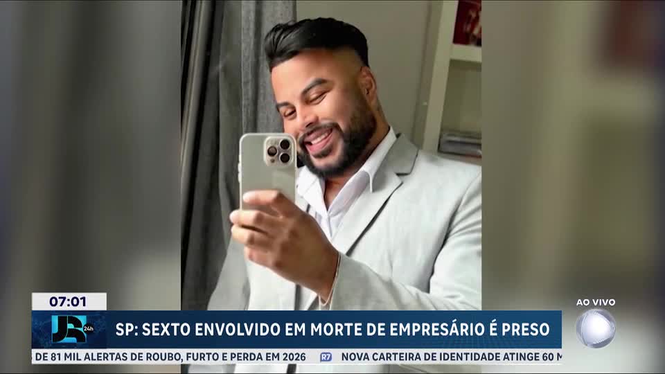 Sexto suspeito envolvido em morte de empresário é preso em SP