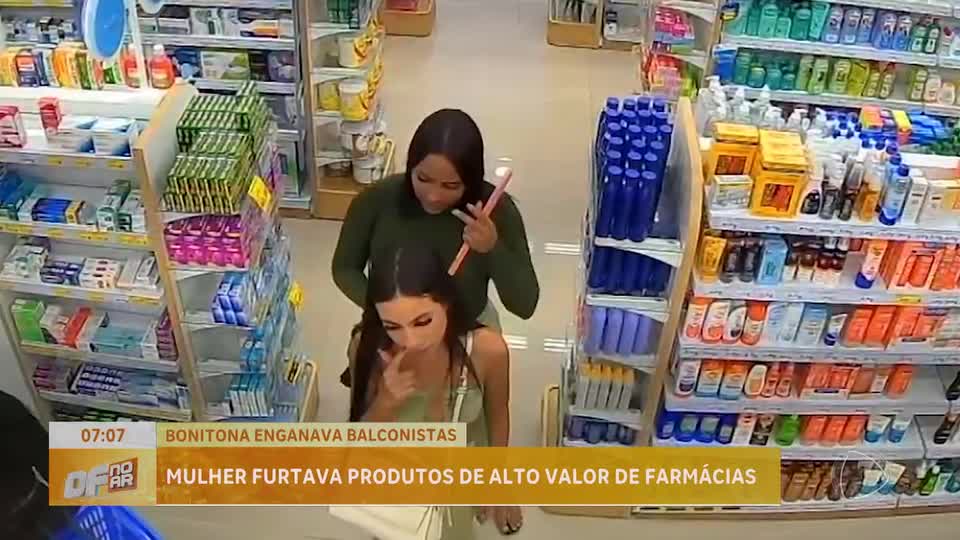 Polícia procura por mulher que furtava produtos de alto custo em farmácias do DF