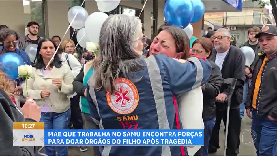 Mãe que trabalha no Samu encontra forças para doar órgãos do filho após tragédia