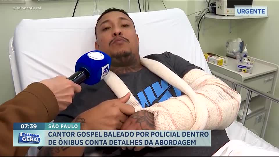‘Implorei para não morrer’, diz cantor gospel baleado por pm em terminal da Barra Funda
