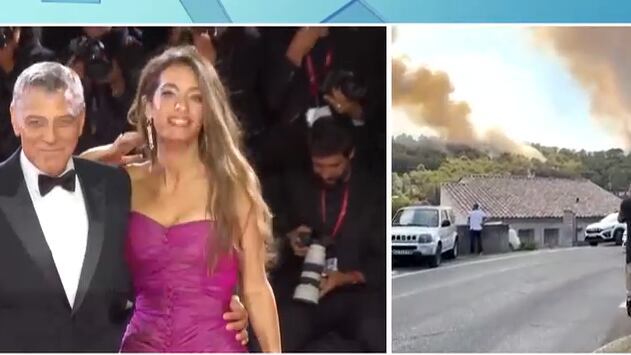 George Clooney sai às pressas de mansão no sul da França devido a incêndios florestais