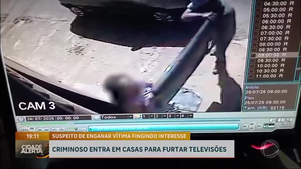 Golpe no Recanto das Emas (DF): criminoso entra em casas para furtar TVs