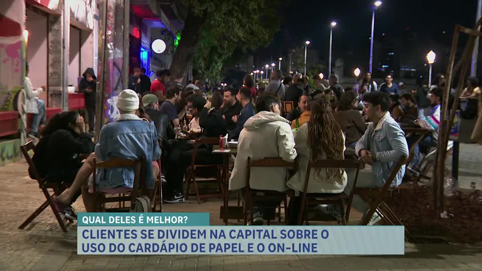 Cardápio digital divide opniões de clientes e profissionais pelos bares de Belo Horizonte