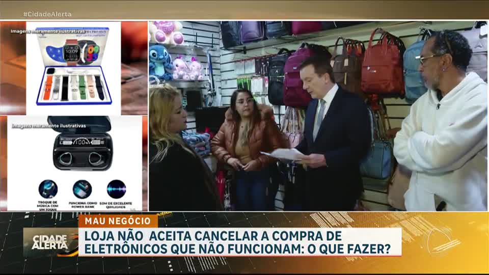 Patrulha do Consumidor: Cliente quer dinheiro de volta após comprar produtos que não funcionam