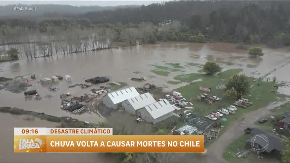 Chuvas intensas no Chile causam mortes e isolamento