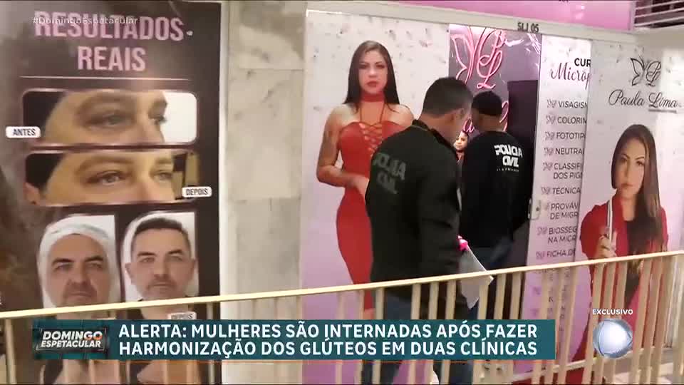 Clínica investigada por harmonização de glúteos é interditada; dona está foragida