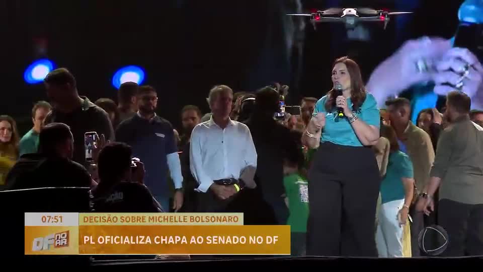 Partido Liberal oficializa candidaturas de Michelle Bolsonaro e Bia Kicis ao Senado pelo DF