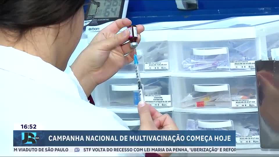 Ministério da Saúde inicia campanha nacional de multivacinação nesta segunda (3)