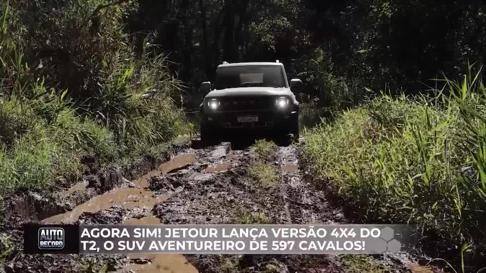 Jetour lança versão 4x4 do T2, o SUV aventureiro de 597 cavalos