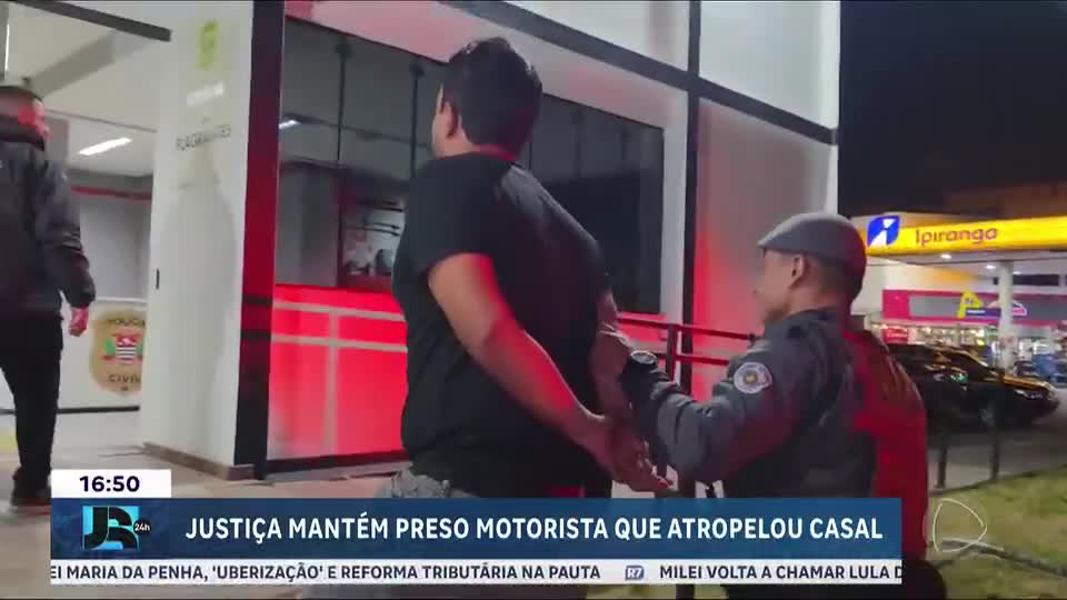Justiça converte em preventiva a prisão do motorista que atropelou e matou um casal em São Paulo
