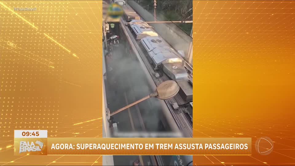 Superaquecimento de trem assusta passageiros em Osasco, na Grande São Paulo
