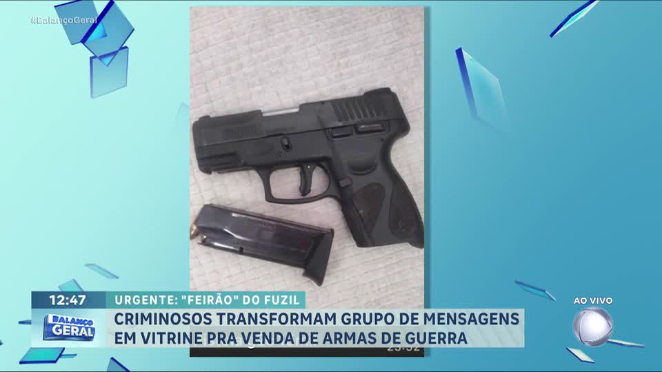 Polícia descobre rede de venda ilegal de armas e drogas em grupos de mensagens