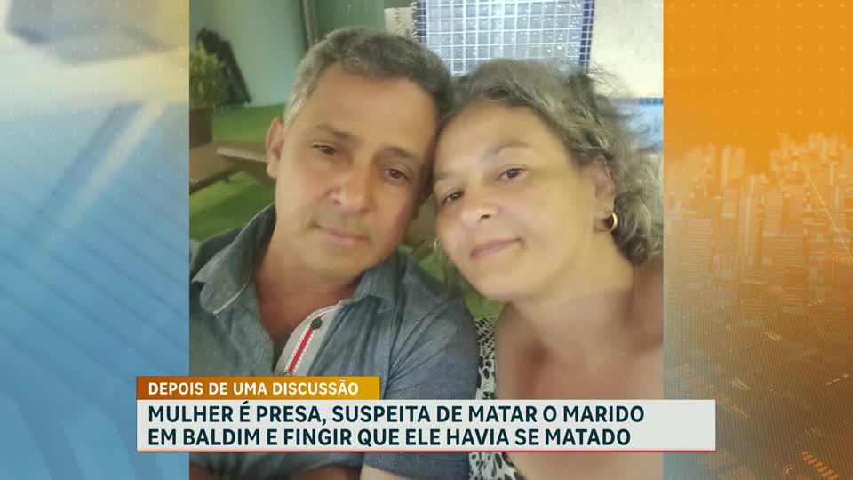 Mulher é presa suspeita de matar marido e encenar suicídio no interior de MG