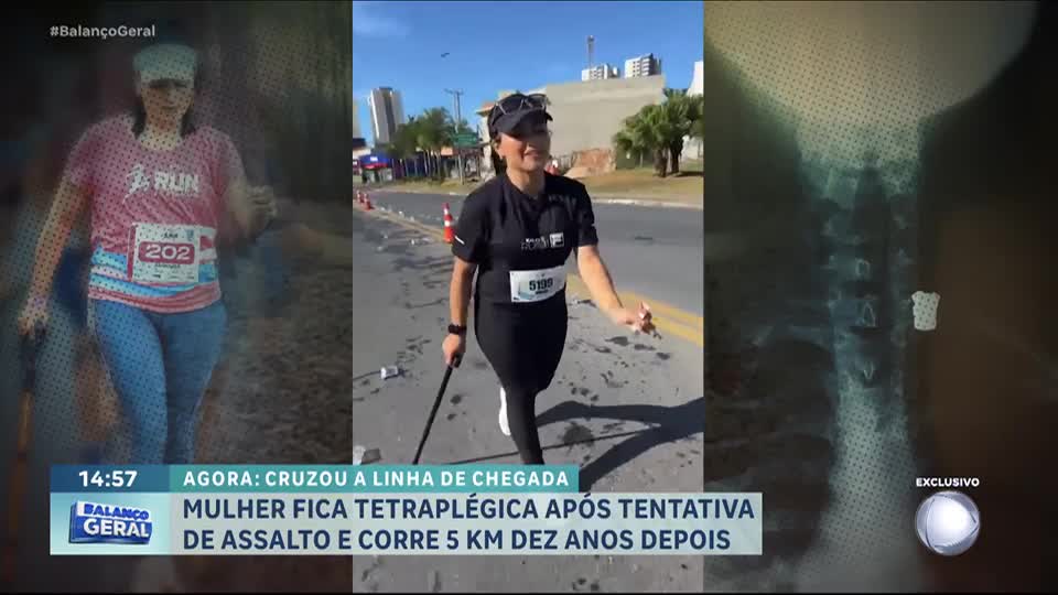 Mulher recupera movimento das pernas e corre maratona após receber diagnóstico de tetraplegia