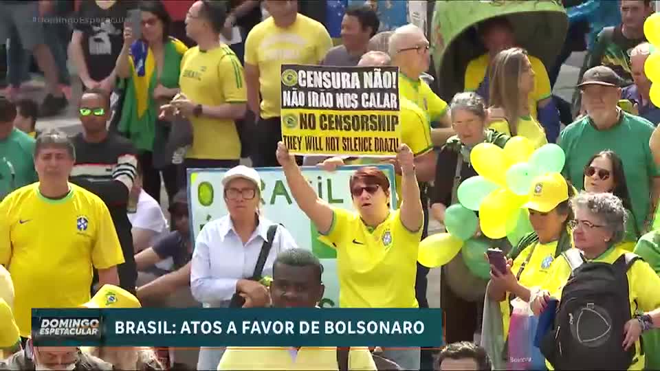 Atos a favor de Jair Bolsonaro são registrados pelo Brasil neste domingo (3)