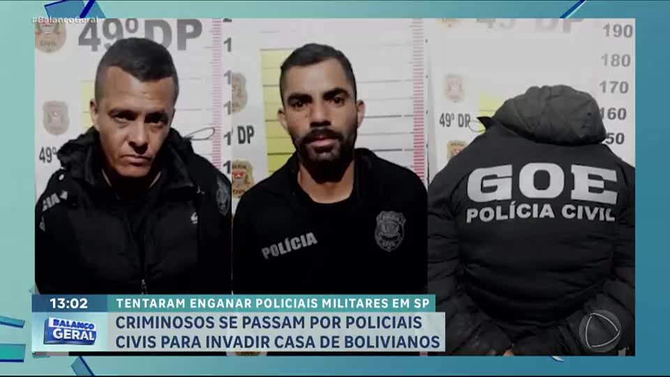 Falsos policiais civis são presos após invadir casa de bolivianos na zona leste de SP