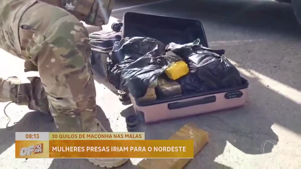 Duas mulheres são presas durante fiscalização na BR-060 com quase 30 quilos de drogas