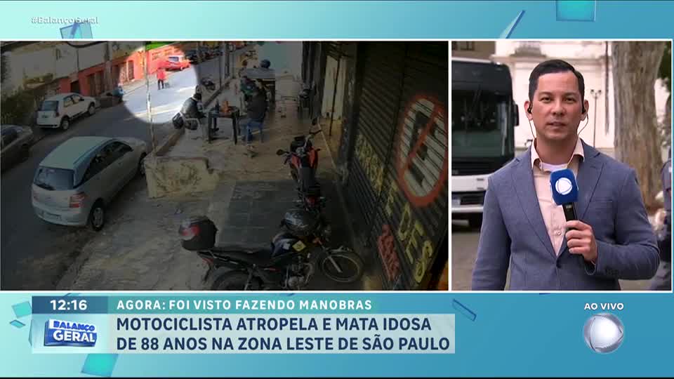 Motociclista atropela e mata idosa de 88 anos na zona leste de São Paulo