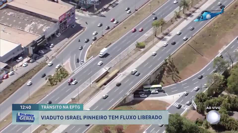 Viaduto Israel Pinheiro, na EPTG, tem tráfego liberado após conclusão de obras