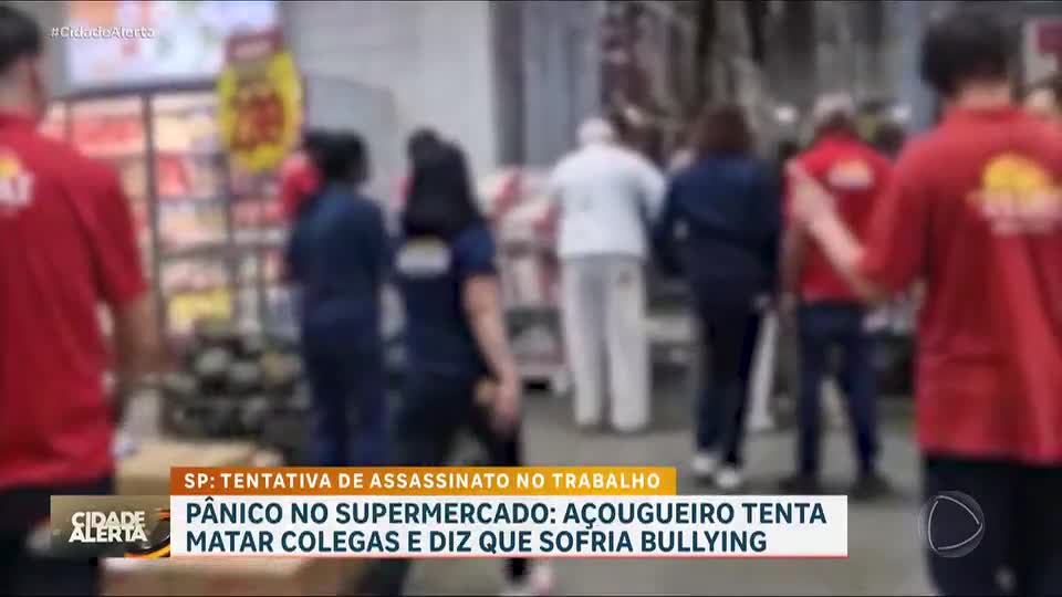 Açougueiro ataca colegas de trabalho em supermercado de Jundiaí (SP)