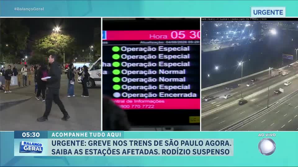 Sistema Paese é acionado com 128 ônibus após greve paralisar três linhas de trem em SP