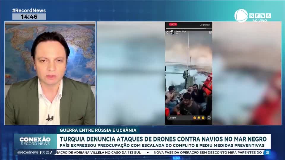 Turquia denuncia ataques de drones contra navios no Mar Negro