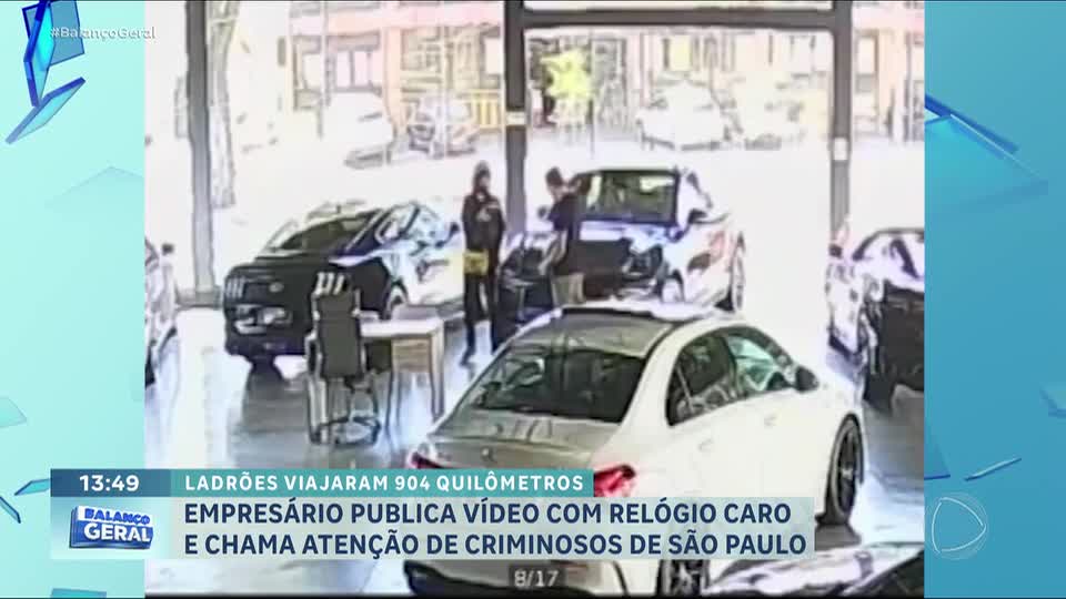 Empresário é alvo de assalto após exibir relógio de luxo nas redes sociais em Goiânia (GO)
