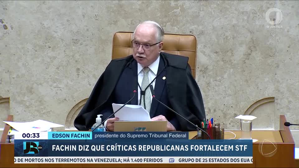 Edson Fachin defende que STF deve aceitar críticas de caráter republicano