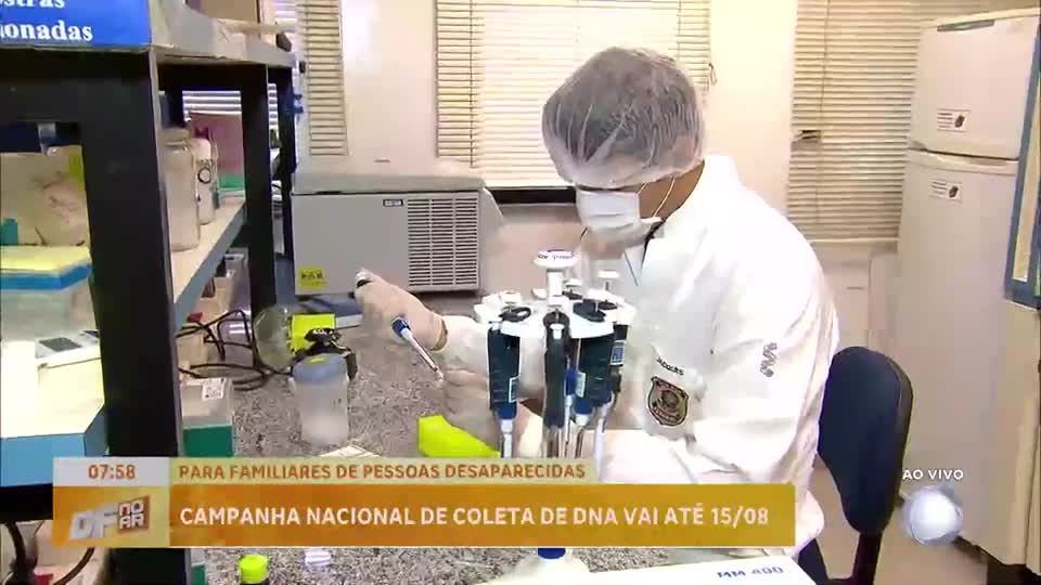 Campanha nacional de coleta de DNA para pessoas desaparecidas começa nesta terça-feira
