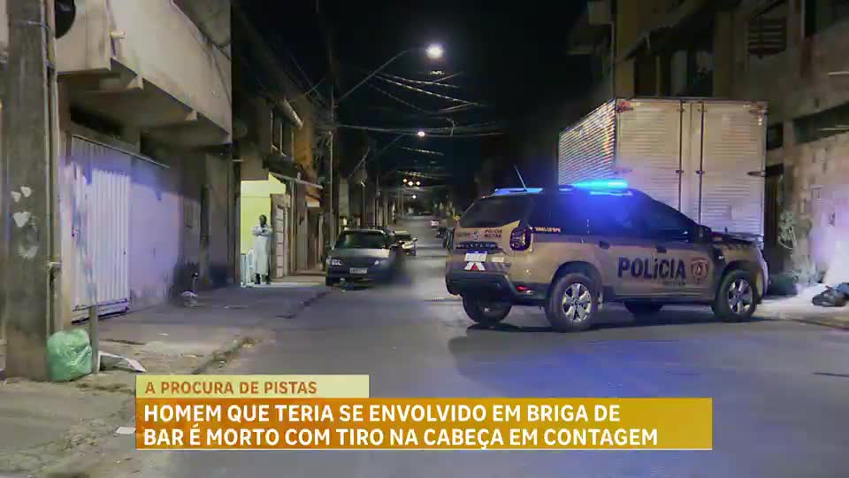 Homem que teria se envolvido em briga de bar é morto com tiro na cabeça em Contagem (MG)
