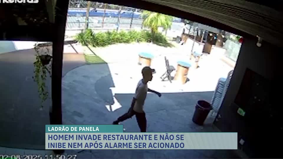 Homem é preso após invadir restaurante e furtar seis panelas em Belo Horizonte