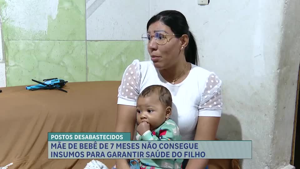 Bebê de sete meses enfrenta dificuldades para obter insumos médicos essenciais
