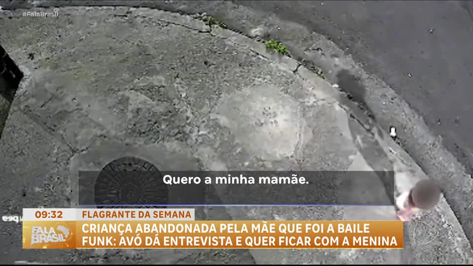 Avó vai lutar pela guarda de menina de 3 anos deixada sozinha enquanto mãe ia a baile funk