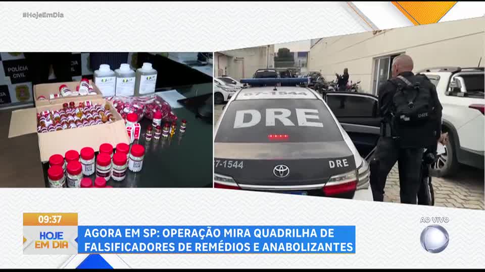 Operação em SP e outros 11 estados mira quadrilha de falsificadores de anabolizantes